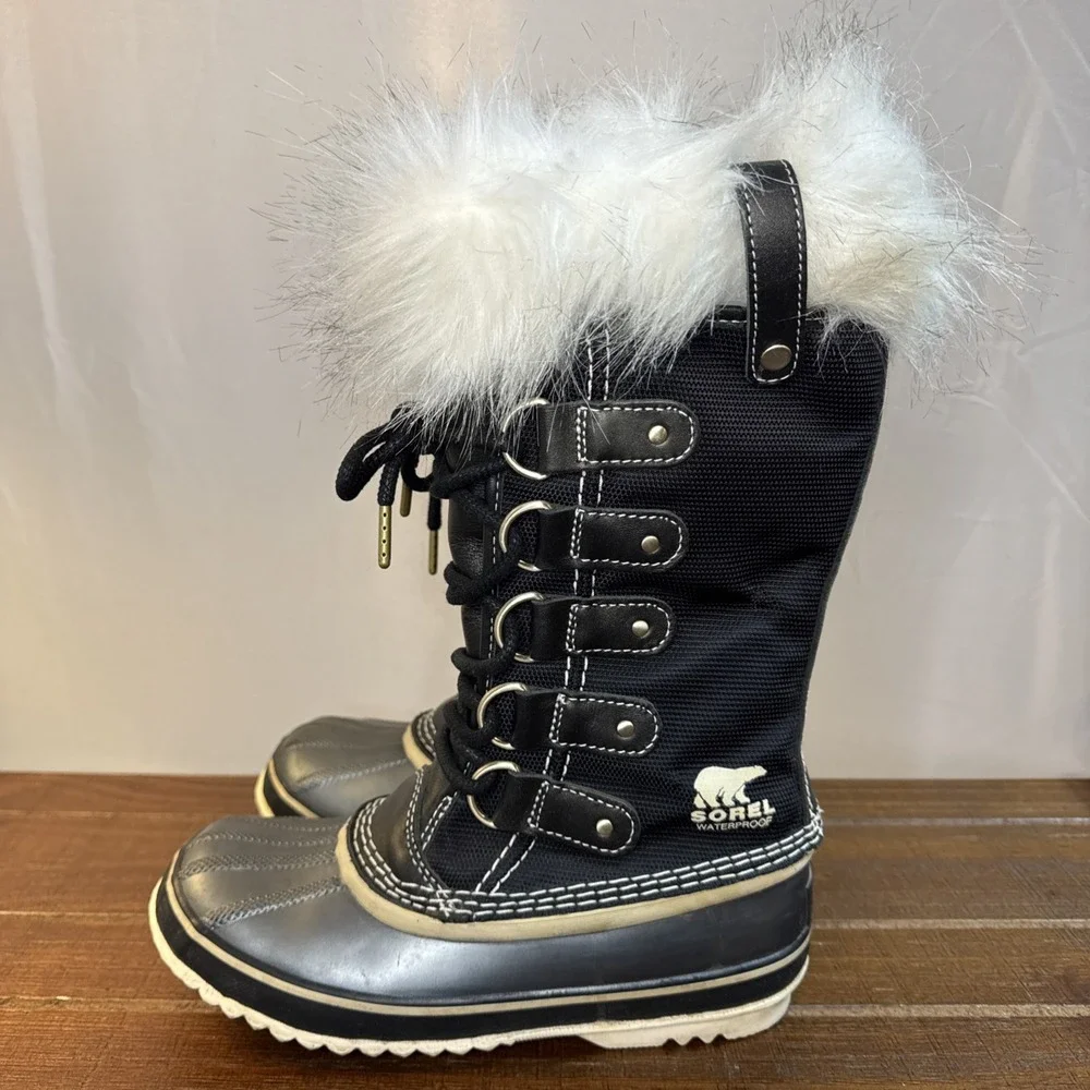 Sorel Joan of Arctic 10th Anniversary Boots Size 6 Waterproof Snow Winter Fur‎